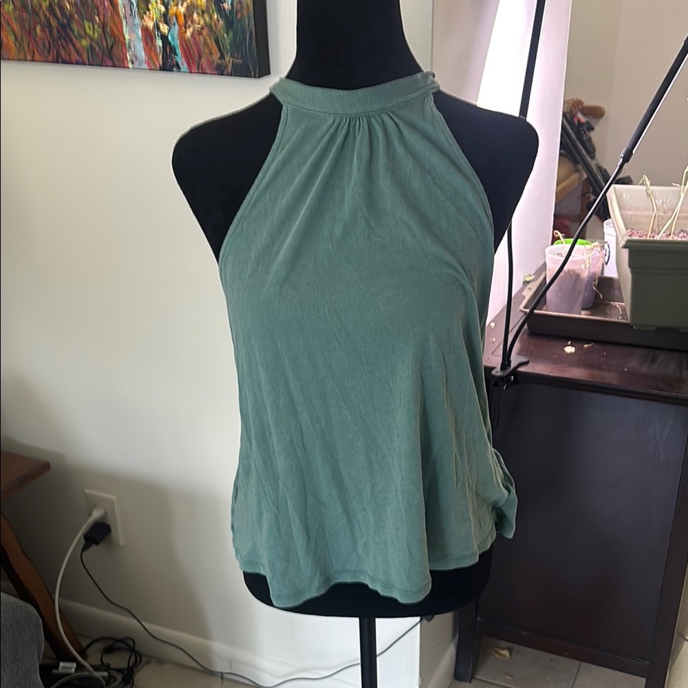 Elegant Teal Halter Top